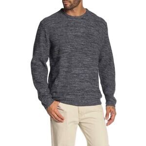 Weatherproof Moss Stitch Crew Neck Sweater Size XL - Blue Heather